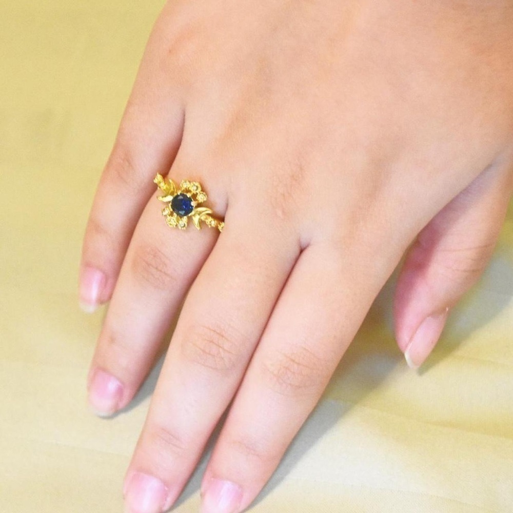 Boho Crystal Moon Ring - Picture 5 of 5